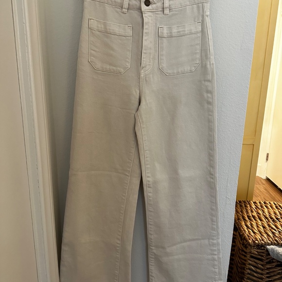 Rolla's High Rise Wide Leg Pant - Off White - Picture 6 of 10